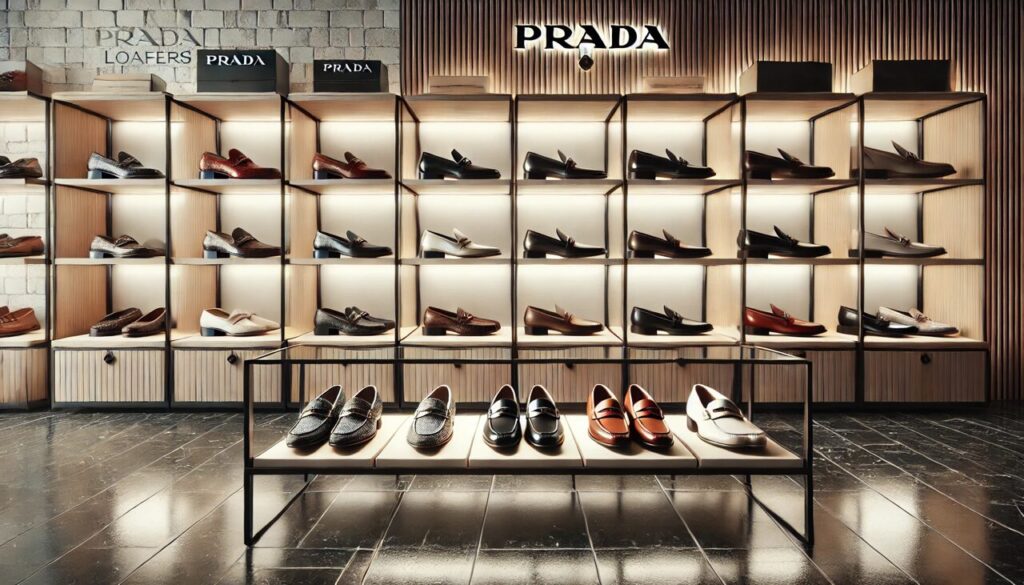 prada スニーカー ストア サイズ感